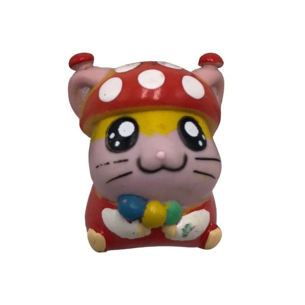 Tottoko Hamtaro Ham Ham House Ham-chan’s Red White Mushroom Figure